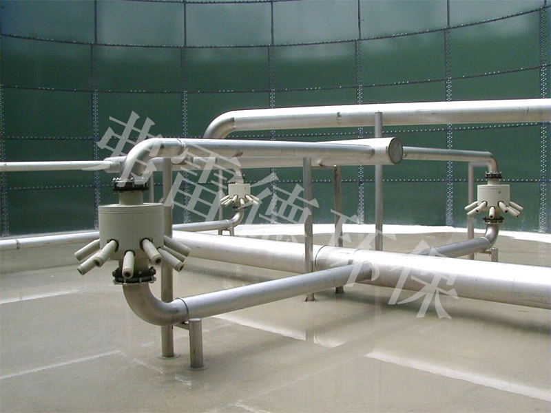 射流曝气器安装完毕